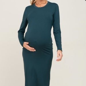 Amazon Forest Green Maternity Dress
